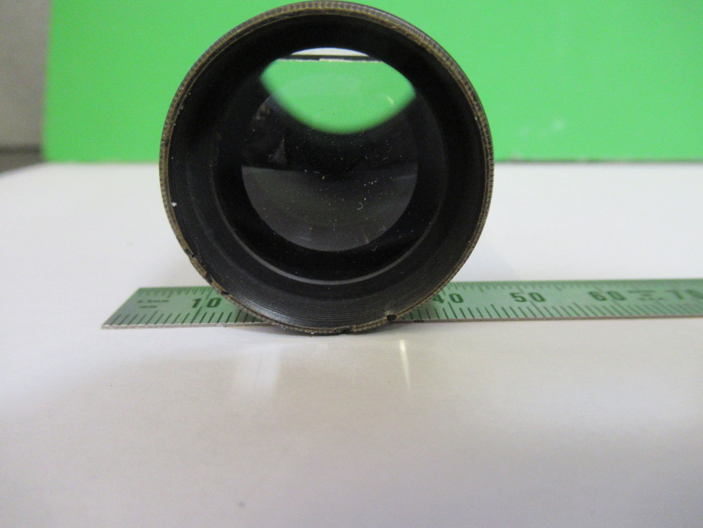 ANTIQUE BRASS OCULAR EYEPIECE LENS COLLINS LONDON UK MICROSCOPE PART X3-B-15