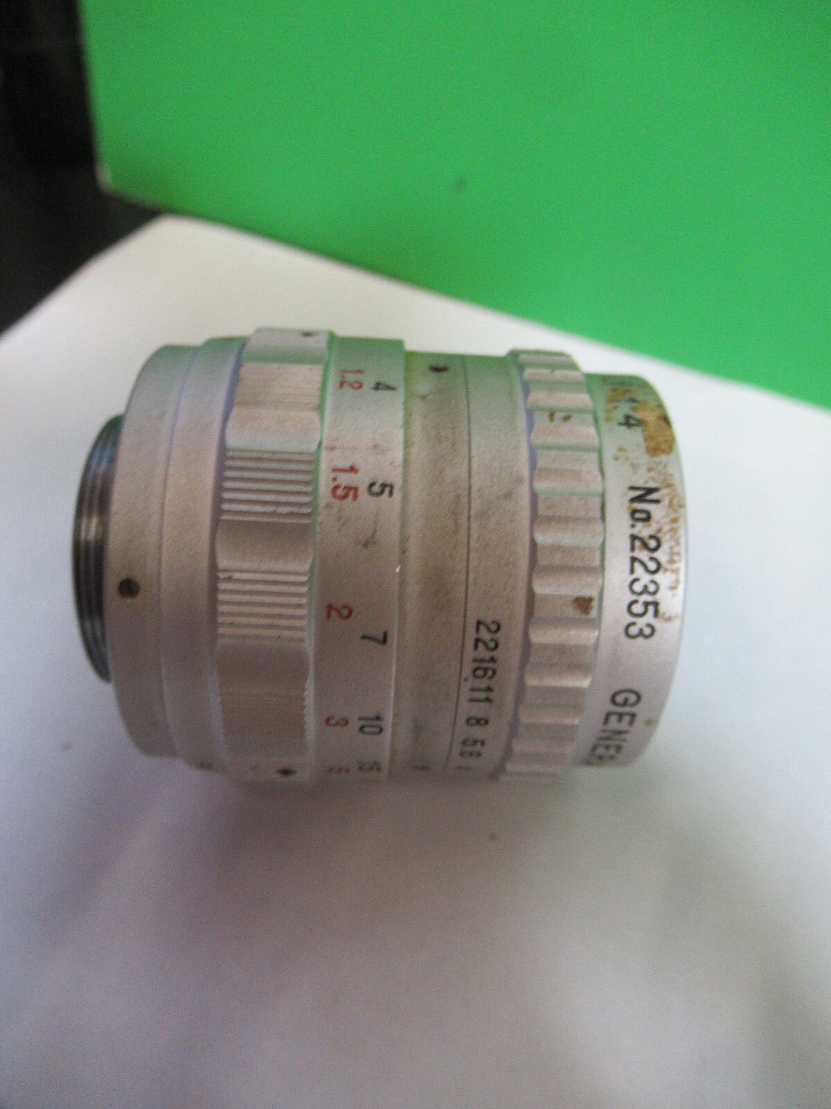 CAMERA LENS GENERAL ELECTRIC 25mm USA  AS PICTURED Q7-A-71