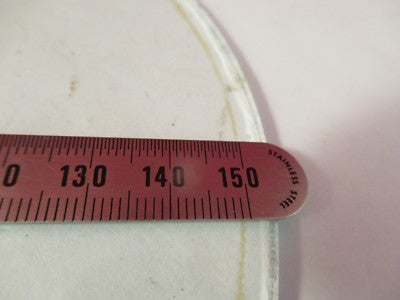 GLASS PLATE 6" DIAMETER STAGE MICROSCOPE PART OPTICS AS PICTURED &FT-4-35