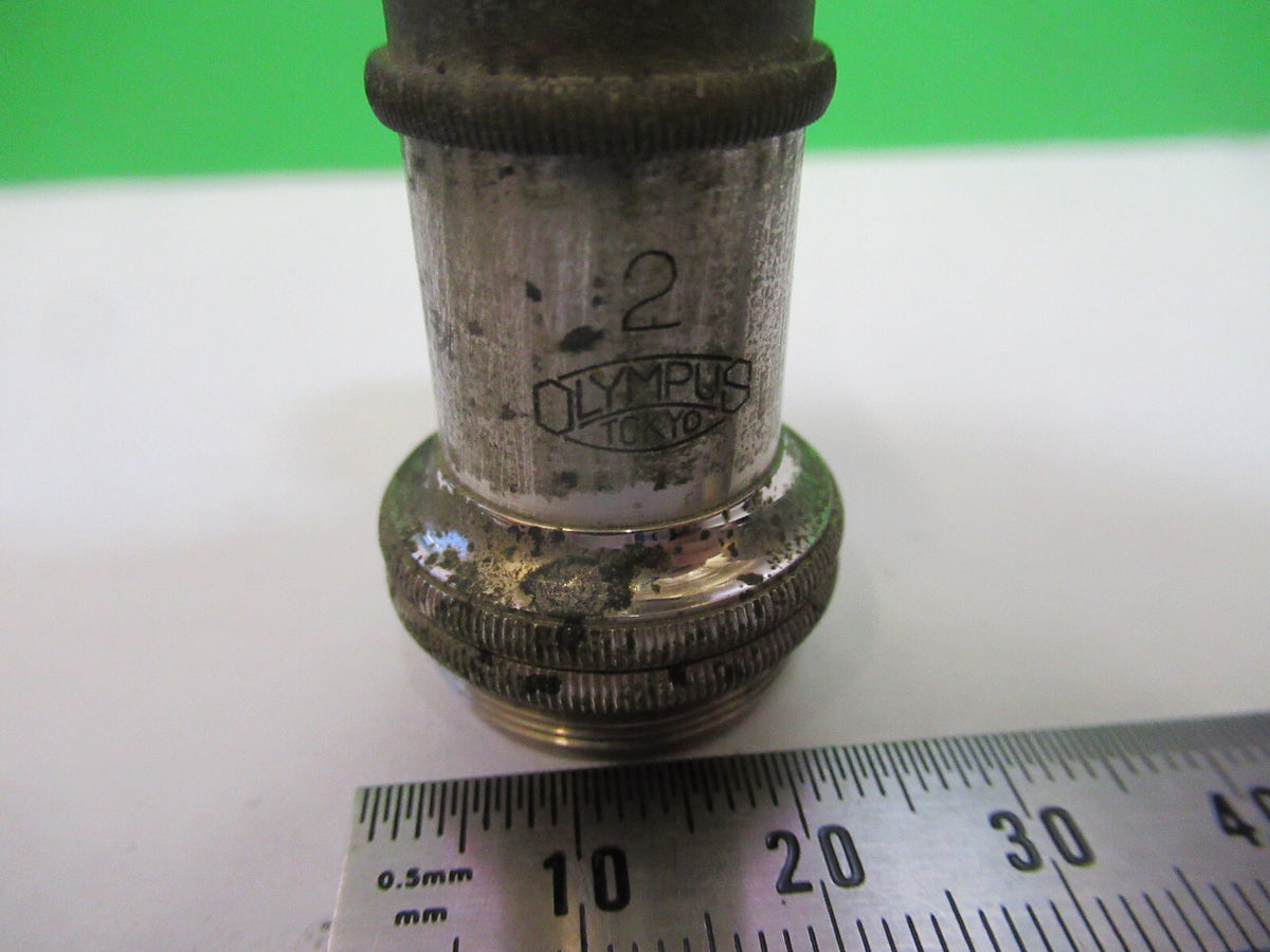 Olympus Objective Antique Lens 6X Plan Optics Microscope Part AS Pictur