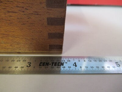 EMPTY WOOD BOX LEITZ GERMANY MICROSCOPE PART AS PICTURED #Q1-A-52