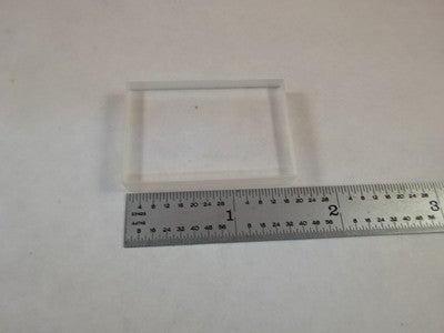 OPTICAL FUSED SILICA GLASS SLAB OPTICS AS IS #M2-B-17