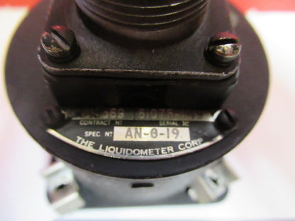 INDICATOR FUEL QUANTITY LIQUIDOMETER EA100AN-39 AIRCRAFT INSTRUMENT S4-B-53