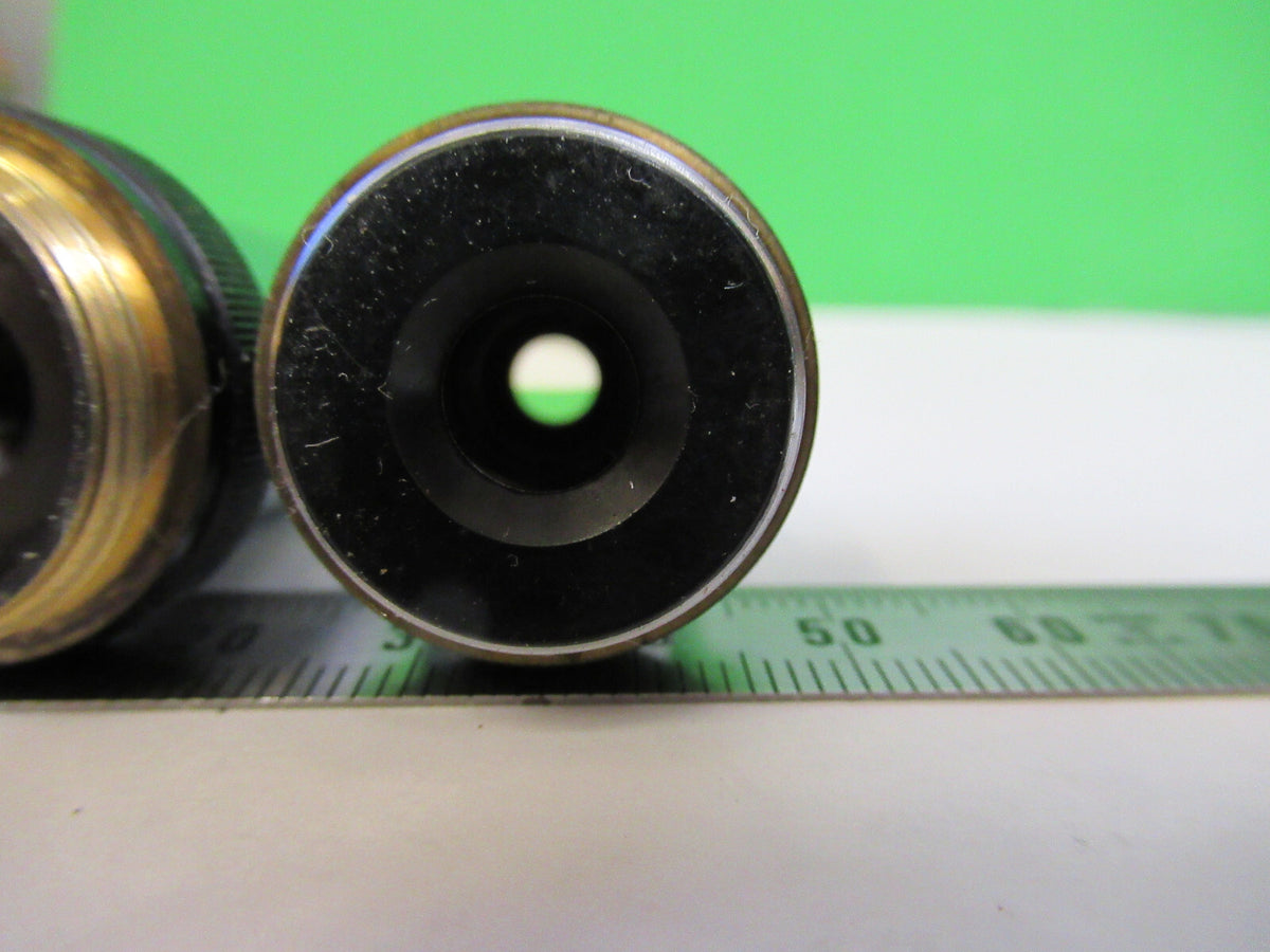 LOT 2 EA WILD M20 M11 OBJECTIVE 10X 40X MICROSCOPE PART AS PICTURED X6-A-113