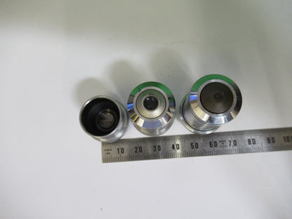 WILL-OPTIK Wetzlar lot objectives 5X 10X 40X MICROSCOPE PART AS PICTURED X5-A-75