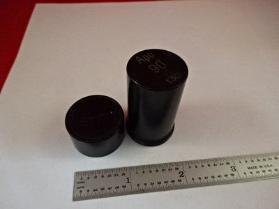 EMPTY VINTAGE BRASS ZEISS OBJECTIVE CONTAINER MICROSCOPE PART AS IS &33-A-17