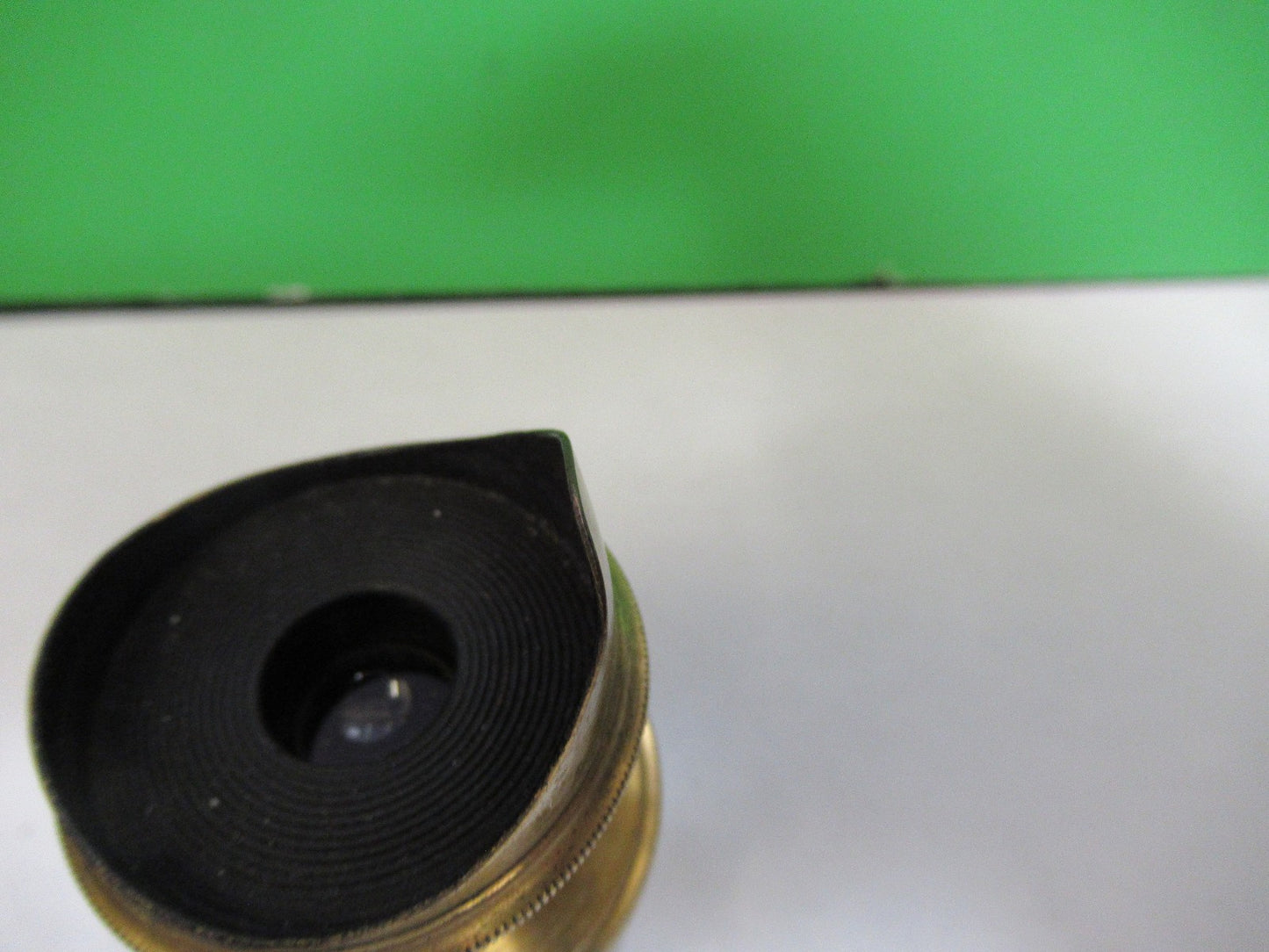 ANTIQUE BRASS OCULAR EYEPIECE LENS COLLINS LONDON UK MICROSCOPE PART X3-B-13