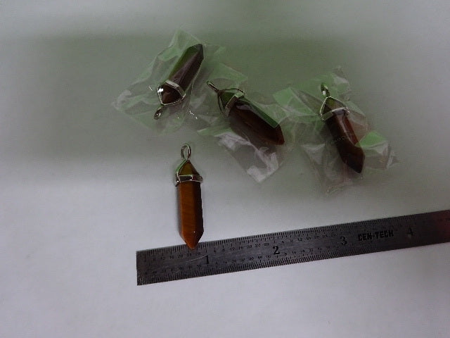Stone Jewelry Lot 4 Ea Pendant Tiger's Eye Rock