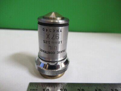 BAUSCH LOMB PHASE OBJECTIVE 97X LENS OPTICS MICROSCOPE PART as pictured R9-A-15
