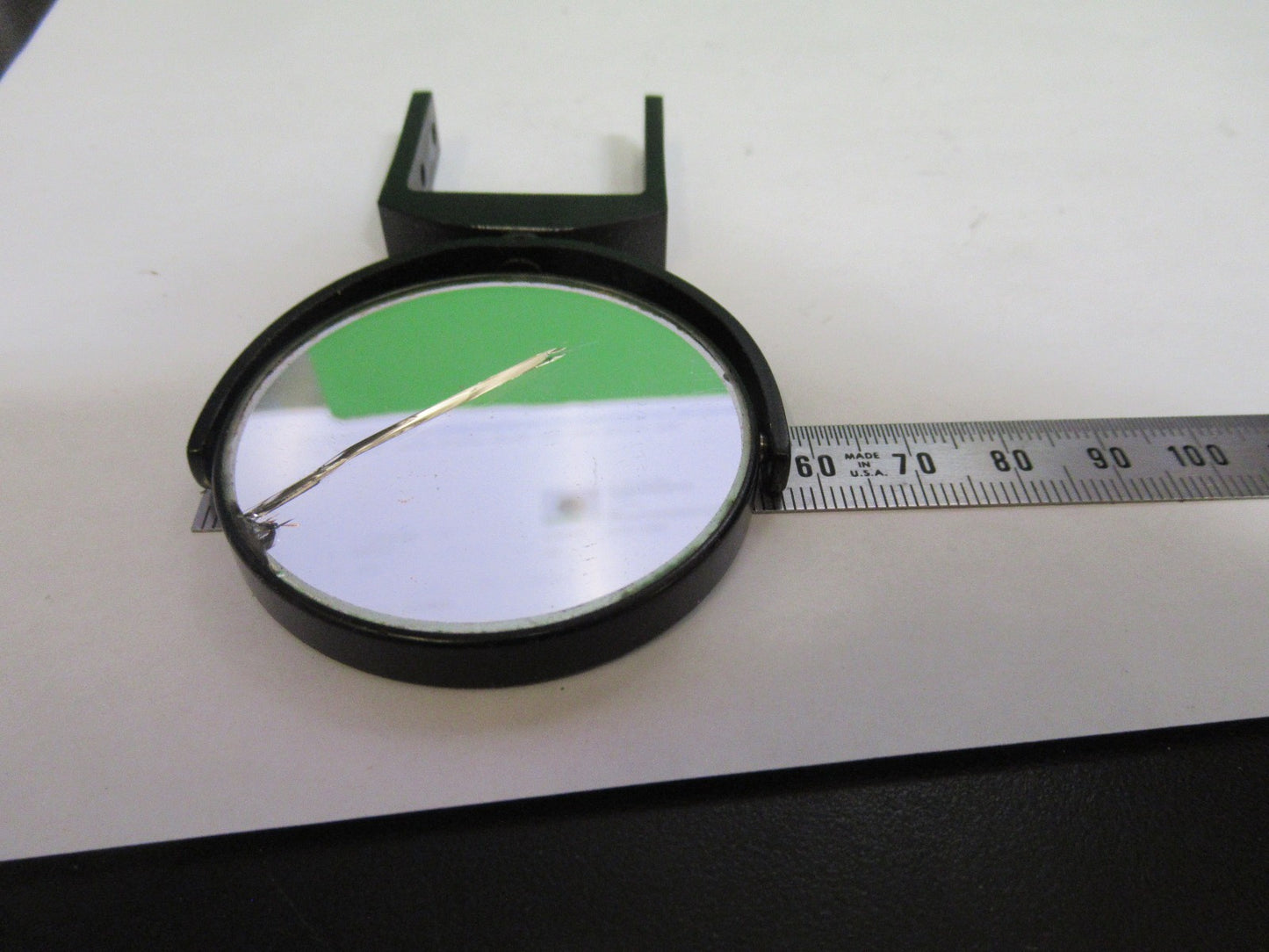 SPENCER AO MIRROR ASSEMBLY OPTICS ANTIQUE MICROSCOPE PART as pic T6-A-73