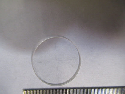 OPTICAL GLASS RETICLE CROSSHAIR PATTERN MICROSCOPE PART AS PICTURED U8-A-66
