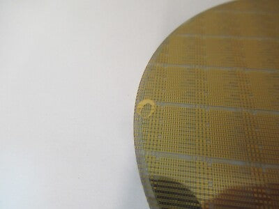 Sapphire Wafer Crystal with Components Platinum Gold Coat