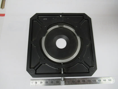 NIKON JAPAN POL METAL STAGE TABLE MICROSCOPE PART AS PICTURED &W6-A-25