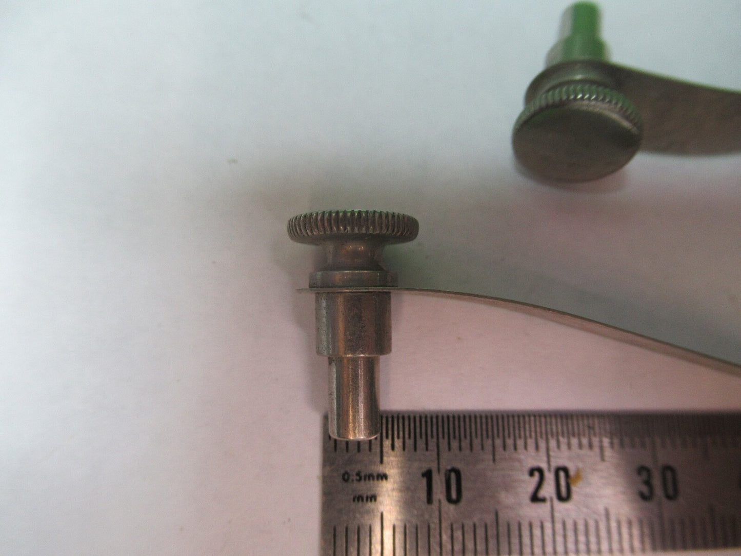 ANTIQUE SPENCER PAIR CLIPS STAGE MICROSCOPE PART AS PICTURED G5-A-10