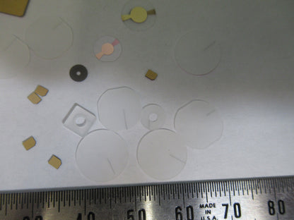 Lot Blanks Piezoelectric Quartz Crystal X-y-cut Gold Coated Piezo Sensor