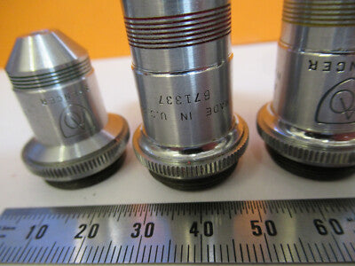 Lot 3 Ea Spencer Lens Co. American Optical Co. Objectives Lenses Microscope Part