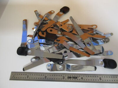 LOT CLIPS ASSORTMENT MICROSCOPE PART AS PICTURED &1E-C-98