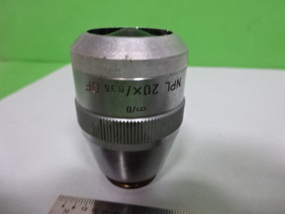 FOR PARTS MICROSCOPE LEITZ GERMANY OBJECTIVE NPL 20X DF OPTICS #F5-B-05