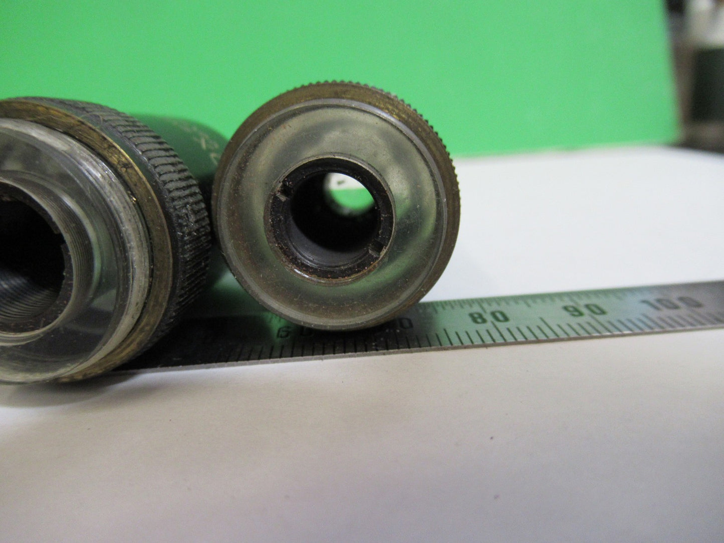 LOT OBJECTIVES BAUSCH LOMB EPI 215mm  MICROSCOPE PART AS PICTURED V7-FT-78