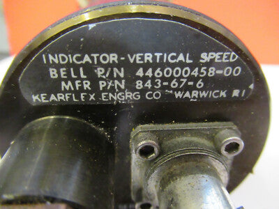 BELL 206 INDICATOR VERTICAL SPEED AIRCRAFT PART 446000458-00 AS PICTURED C1-A-07