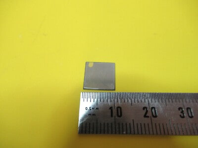 Sapphire Mini Wafer Coated with Platinum Metal Very Nice