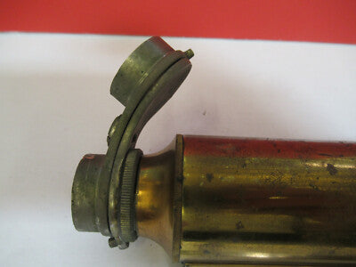 Antique Bausch & Lomb Brass Tubus Ext nosepiece Microscope Part AS Pic
