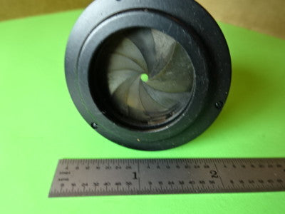 MICROSCOPE PART OPTICAL IRIS DIAPHRAGM OPTICS AS IS #L5-B-26