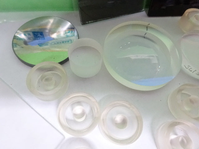 LOT OPTICAL LENSES PRISM MIRROR MIL SPEC LASER OPTICS AS IS #AS-58