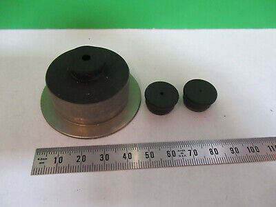 ANTIQUE ERNST LEITZ CONDENSER + APERTURES MICROSCOPE PART AS PICTURED Q9-A-53
