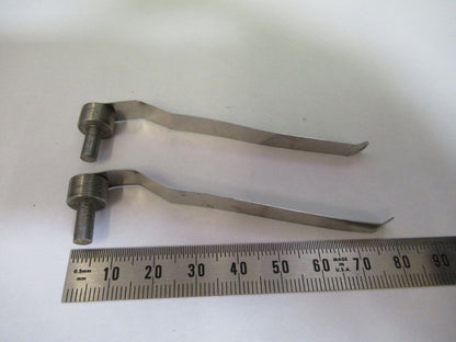 BAUSCH LOMB PAIR CLIPS STEREO MICROSCOPE PART AS PICTURED &R2-A-72