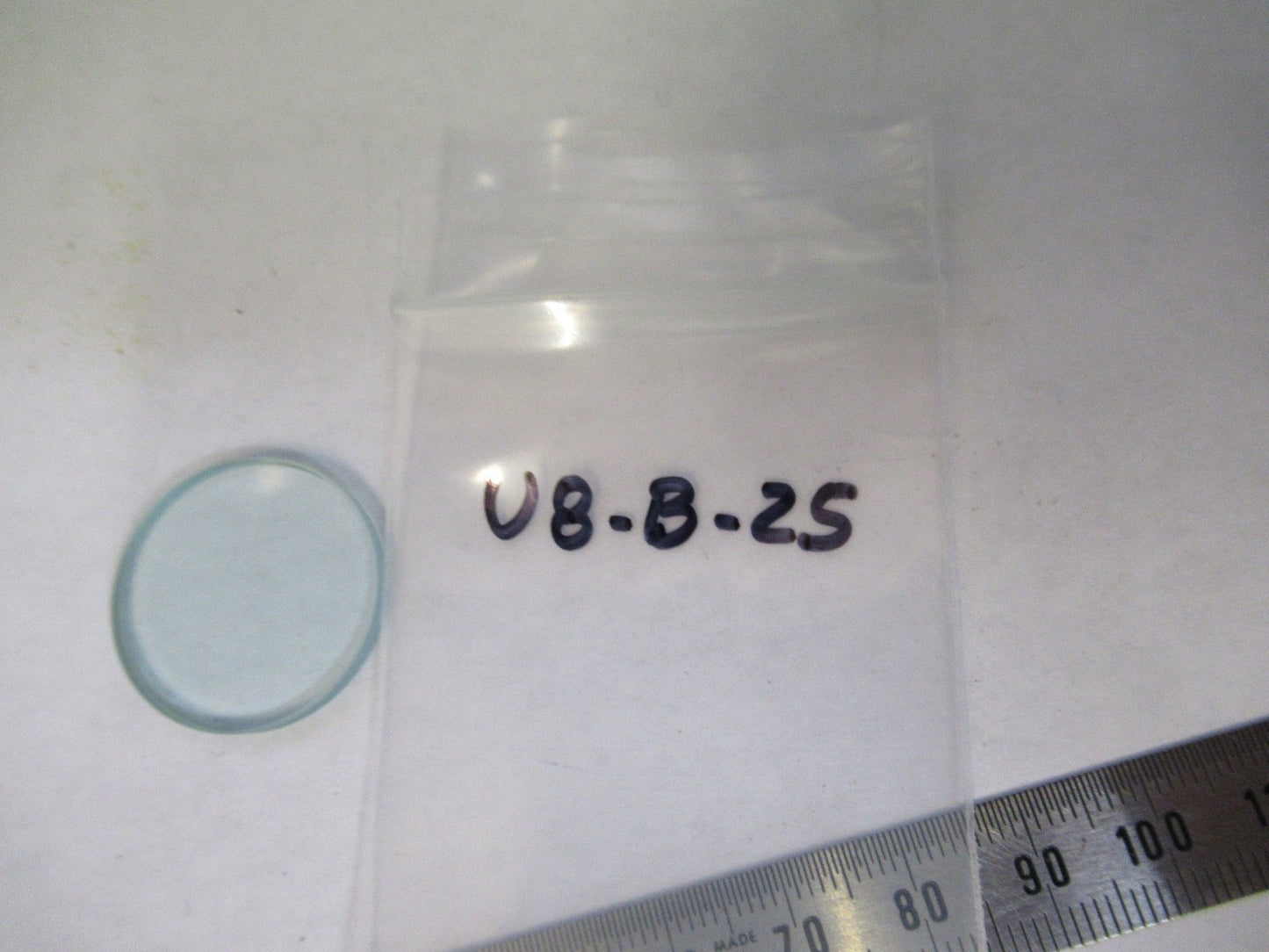 ZEISS GERMANY GLASS FILTER HEAT ABSORB MICROSCOPE PART AS PICTURED U8-B-25