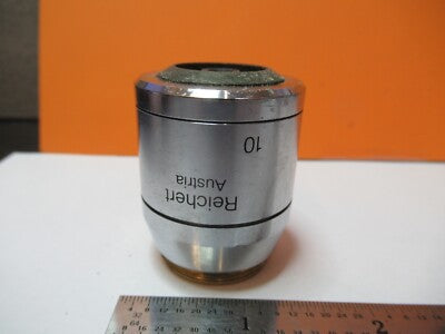 POLYVAR REICHERT AUSTRIA OBJECTIVE 10X IK MICROSCOPE PART AS PICTURE &W8-A-101