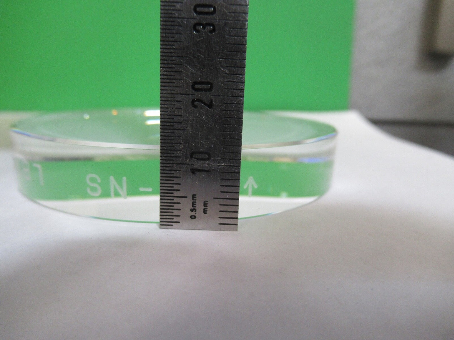 OPTICAL FLAT 3" FUSED SILICA VERY NICE PRO LASER OPTICS  AS PICTURED G7-A-58