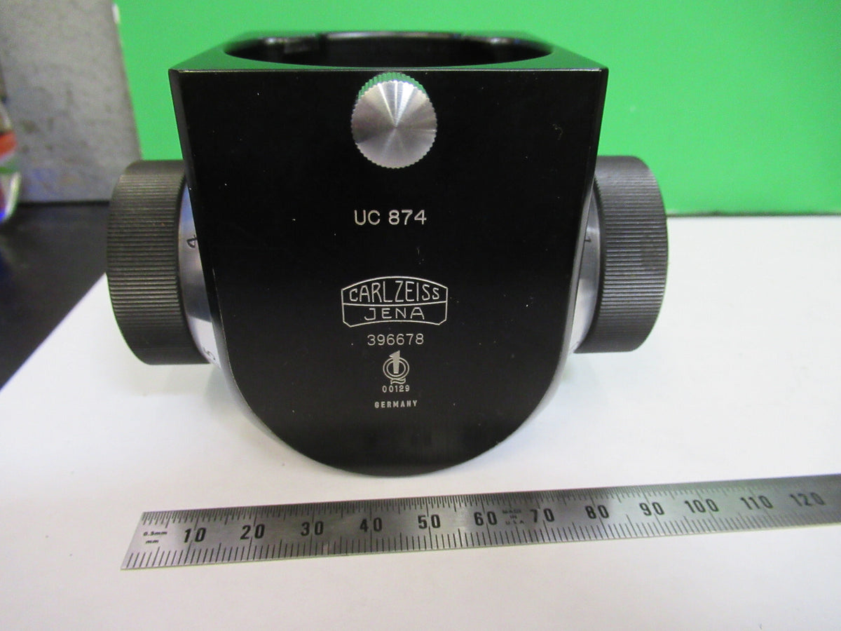 CARL ZEISS JENA MAGNIFICATION STEREO OPTICS MICROSCOPE PART AS PICTURED S1-B-87