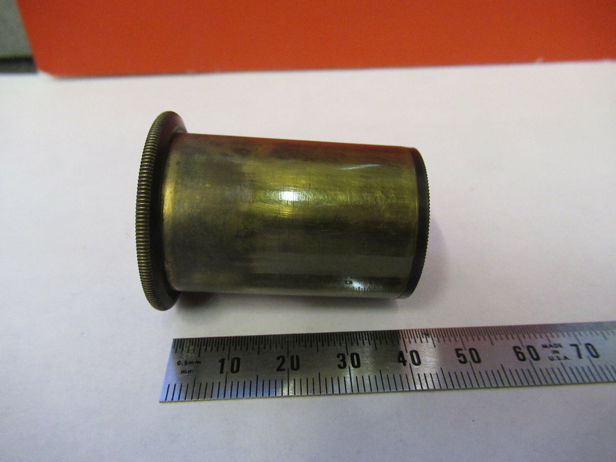 Antique Brass UK Eyepiece Rare Lens Optics Microscope Part