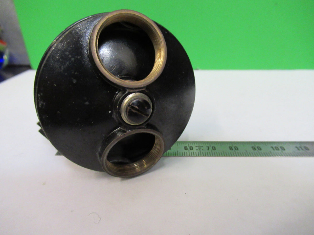 Antique Spencer Lens Co. Brass Tubus + Nosepiece Microscope Part