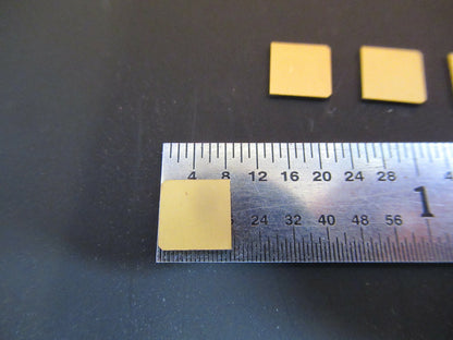 Lot Quartz Y-cut Piezoelectric Blanks Gold Plated Ultrasonic Sensor
