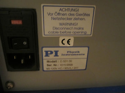 PI PHYSIK INSTRUMENTE E-501 515 507 HIGH VOLTAGE AMPLIFIER HVPZT MICRO POSITION