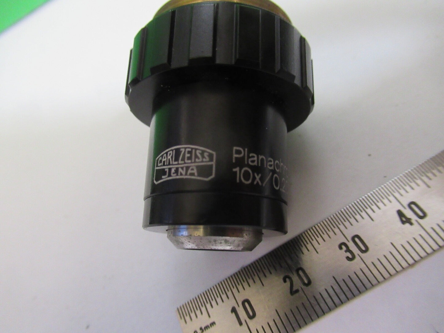 ZEISS JENA OBJECTIVE INFINITY 10X PLANACHROMAT GERMANY MICROSCOPE PART z1-b-53