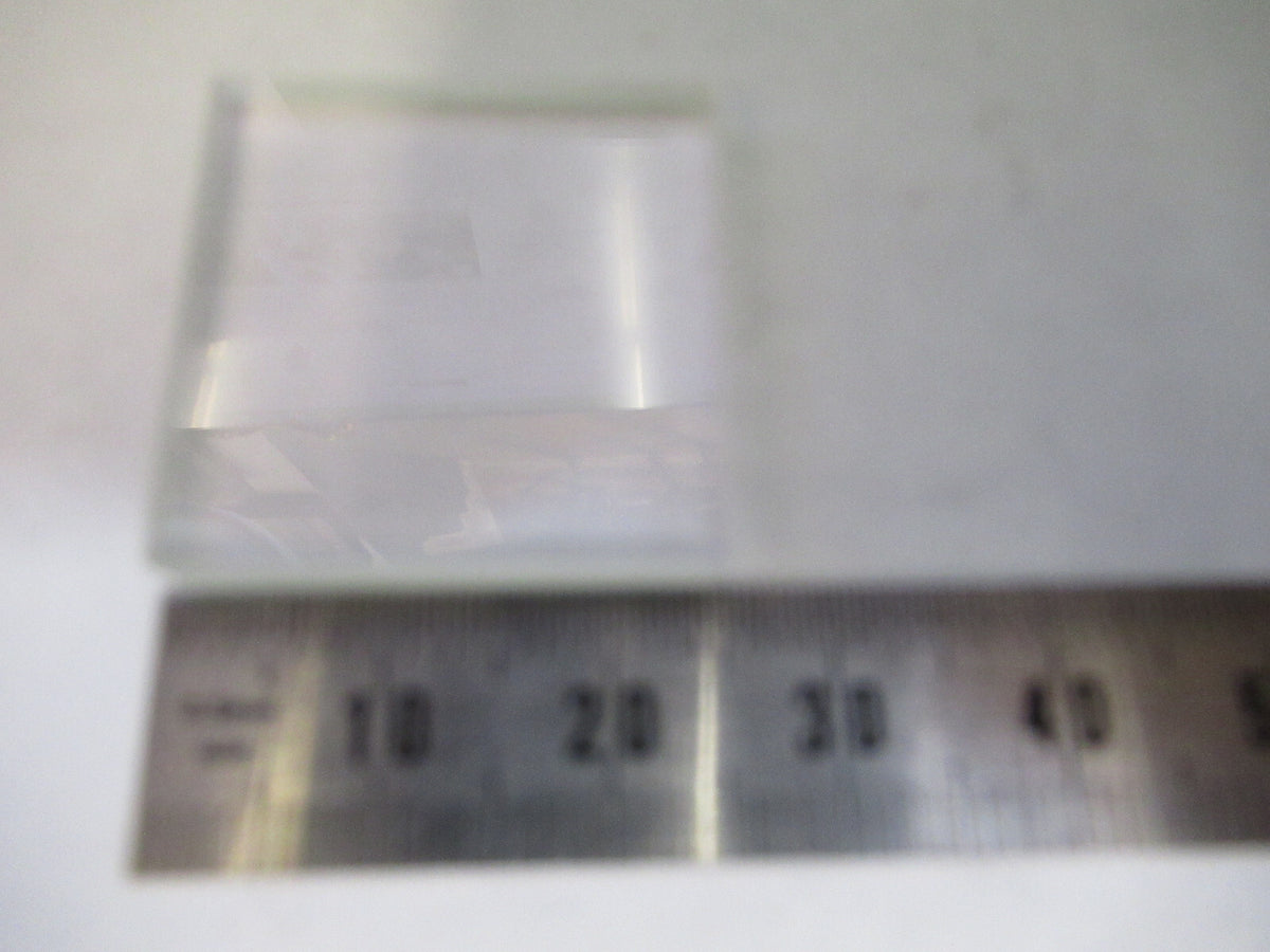 OPTICAL SQUARE BK7 GLASS PLATE PROLASER OPTICS AS PICTURED X7-A-43