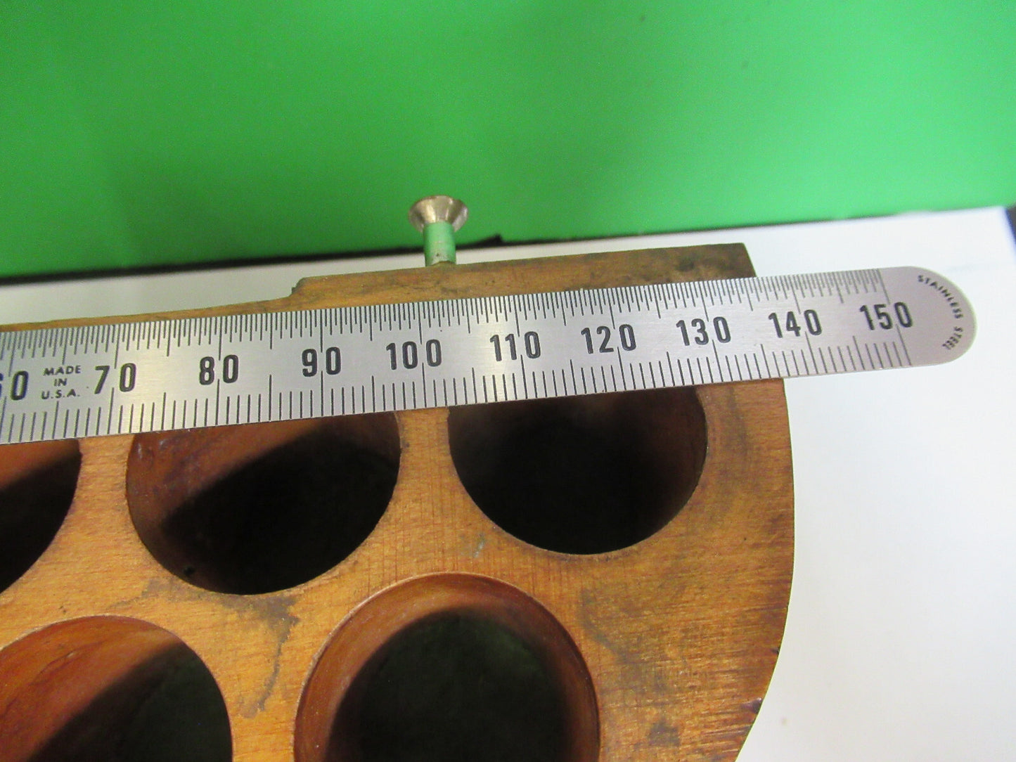 Spencer Lens Co. American Optical Co. Wood Carved for Cabinet Microscope Part