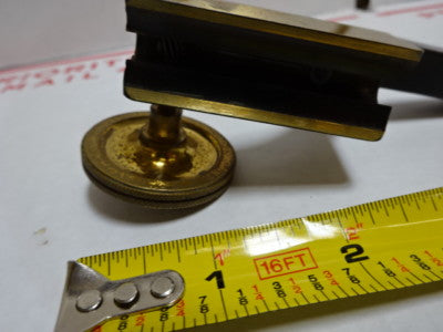 Antique French 1880's Brass Unique Microscope Part France
