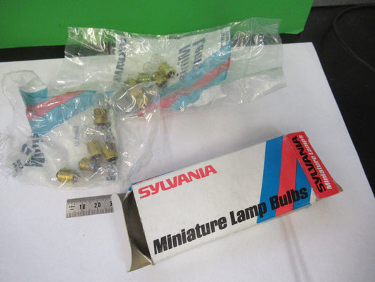 Lot 10 Ea Lamp Bulb Sylvania 757 Microscope or Instruments