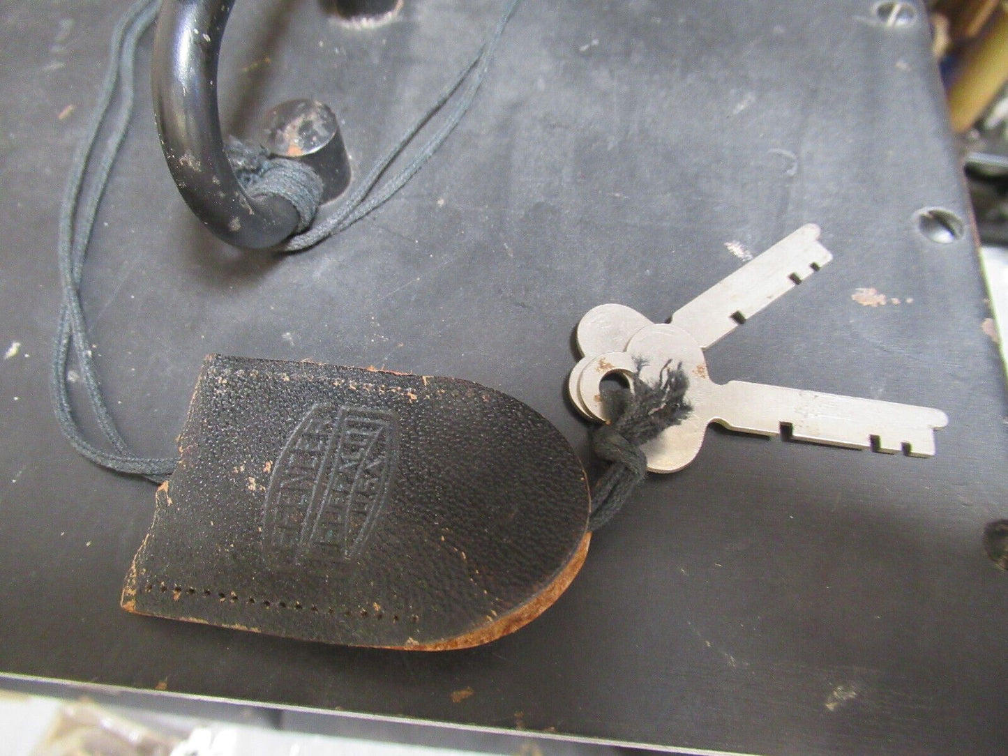 EMPTY AO SPENCER WOOD CABINET BOX WITH KEY MICROSCOPE PART AS PICTURED &TA-5