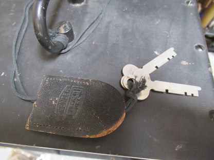 EMPTY AO SPENCER WOOD CABINET BOX WITH KEY MICROSCOPE PART AS PICTURED &TA-5