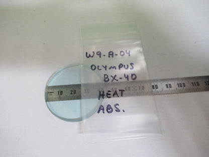 OLYMPUS BX-40 HEAT ABSORBING GLASS FILTER MICROSCOPE PART AS PICTURED #W9-A-04