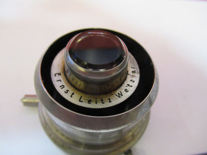ANTIQUE ERNST LEITZ DARK PHASE CONDENSER MICROSCOPE PART AS PICTURED F8-A-11
