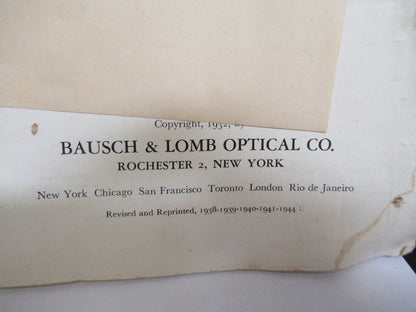 ANTIQUE BAUSCH LOMB BOOKLET INSTRUCTIONS 1932 MICROSCOPE PART AS PIC V7-A-15