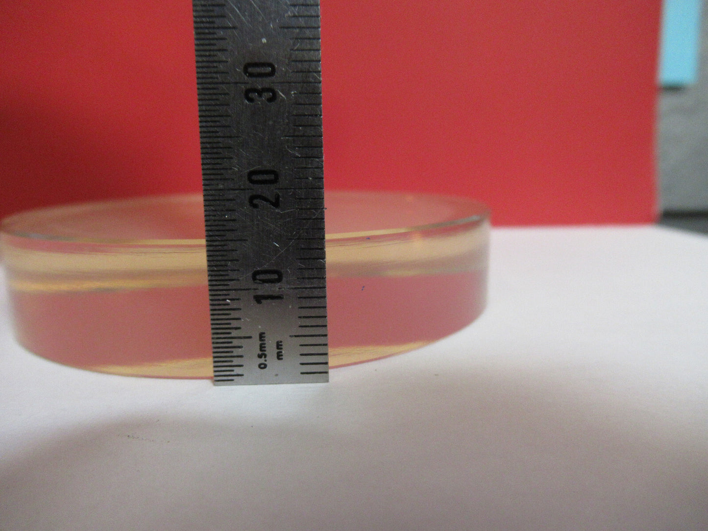 OPTICAL FLAT 3" ZERODUR 1/10 WAVE POLISHED LASER OPTICS  AS PICTURED T1-A-81