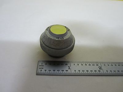 MICROSCOPE PART OBJECTIVE 50% TRANSMITTANCE [scratches] OPTICS AS IS BIN#U1-06
